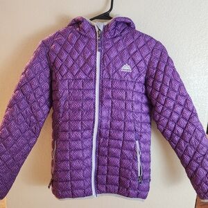 SNOZU Girls Purple Hoodie Snow Winter Rain Puffer Coat Jacket
